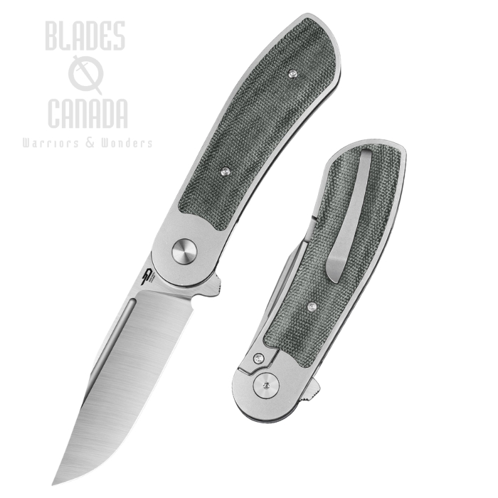 Bestech Vestige Flipper Framelock Knife, Magnacut Satin, Titanium/Micarta Black, BT2411A Bestech Vestige Flipper Framelock Knife, Magnacut Satin, Titanium/Micarta Black, BT2411A