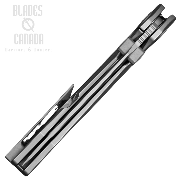 (image for) Bestech Wet Nellie Flipper Button Framelock Knife, MagnaCut Satin, Titanium Black/SW, BT2505B