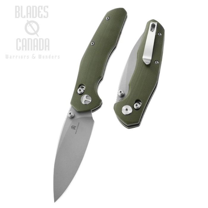 Bestechman Ronan Folding Knife, 14C28N SW, G10 OD Green, BMK02E