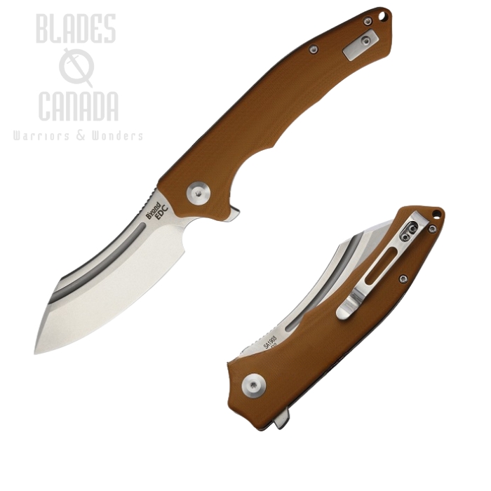 B'yond EDC Sunder Flipper Folding Knife, D2 SW, G10 Brown, 1903DGBN (image for) B'yond EDC Sunder Flipper Folding Knife, D2 SW, G10 Brown, 1903DGBN