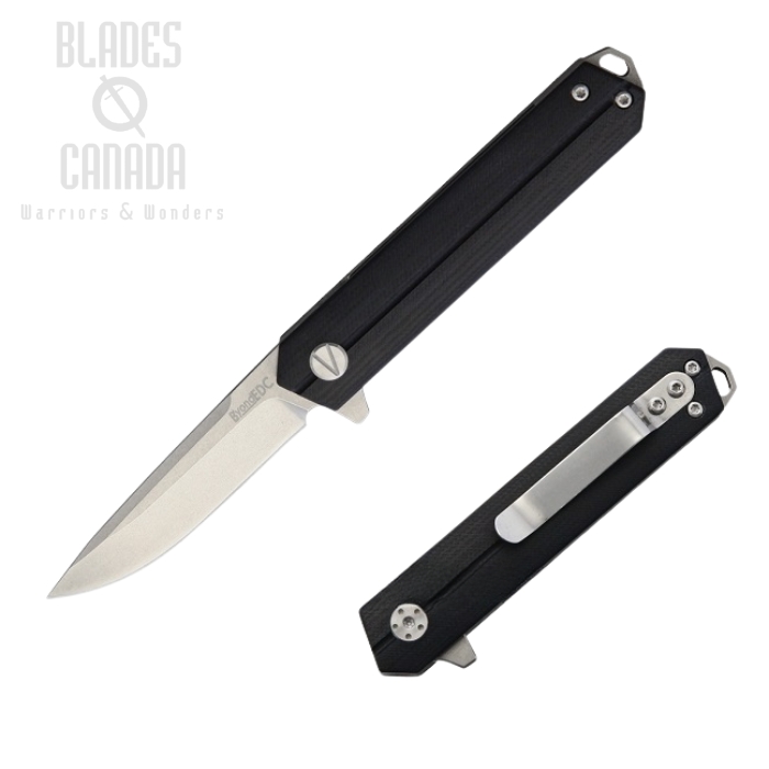 B'yond EDC Linear Flipper Folding Knife, D2 SW, G10 Black, WSC1905DGSBK (image for) B'yond EDC Linear Flipper Folding Knife, D2 SW, G10 Black, WSC1905DGSBK