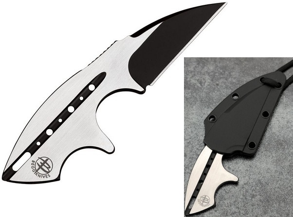 Begg Knives Tree Frog Fixed Blade Knife, AUS10A Two-Tone, Stainless Handle, BG021