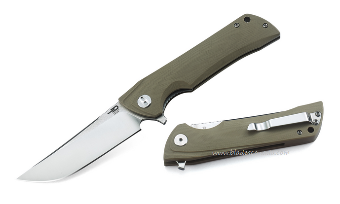 Bestech Paladin Flipper Folding Knife, D2 Two-Tone, G10 Tan, BG13B-1