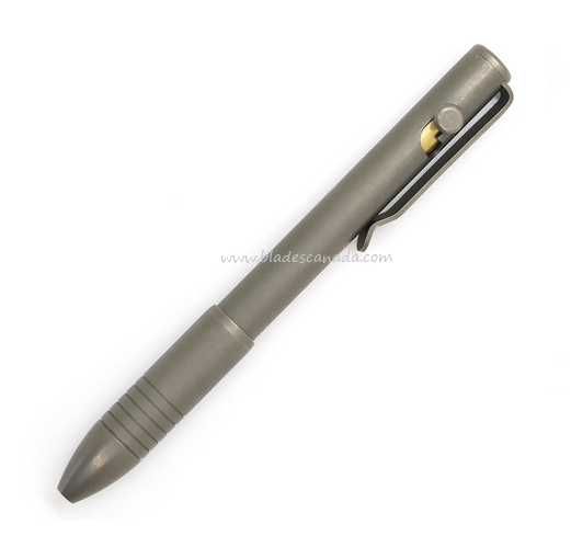 Big Idea Design Bolt Action Pen, Titanium Stonewashed, 007520