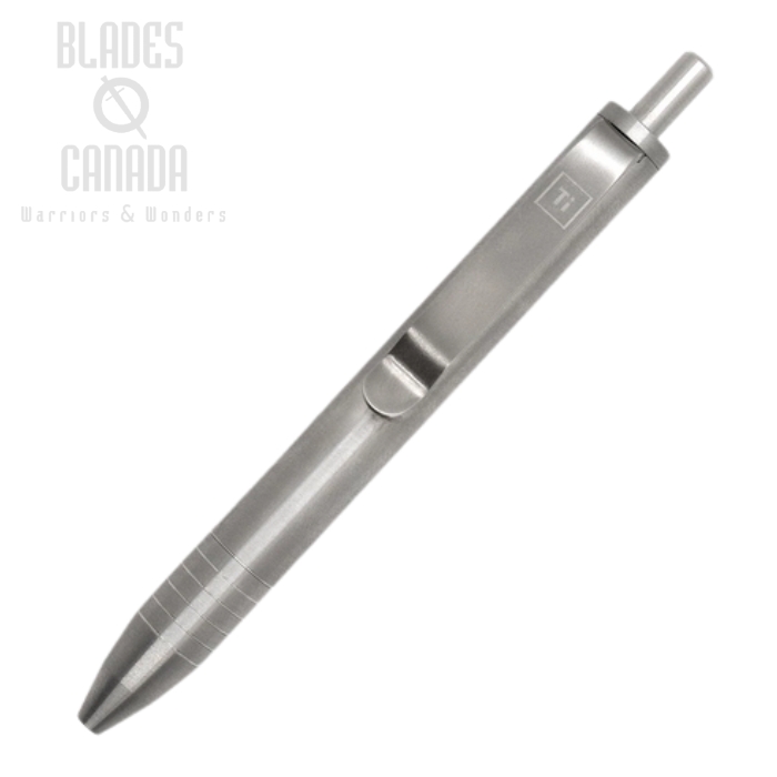 (image for) Big Idea Design Mini Click Pen, Titanium Machined Raw, 007469