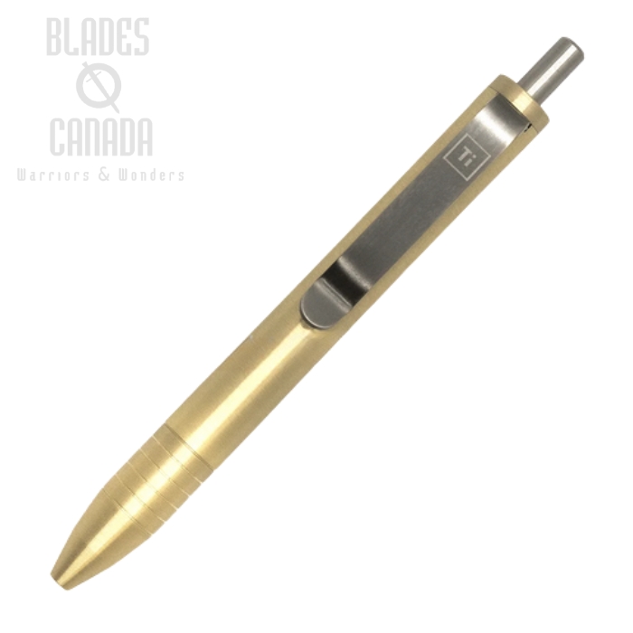 Big Idea Design Mini Click Pen, Brass, 007483 (image for) Big Idea Design Mini Click Pen, Brass, 007483