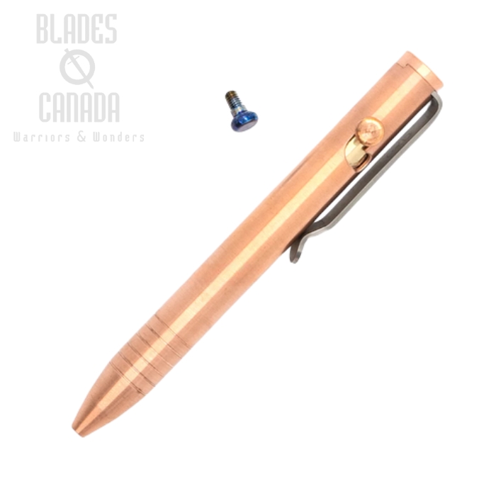 Big Idea Design Mini Bolt Action Pen, Copper, 007612 (image for) Big Idea Design Mini Bolt Action Pen, Copper, 007612