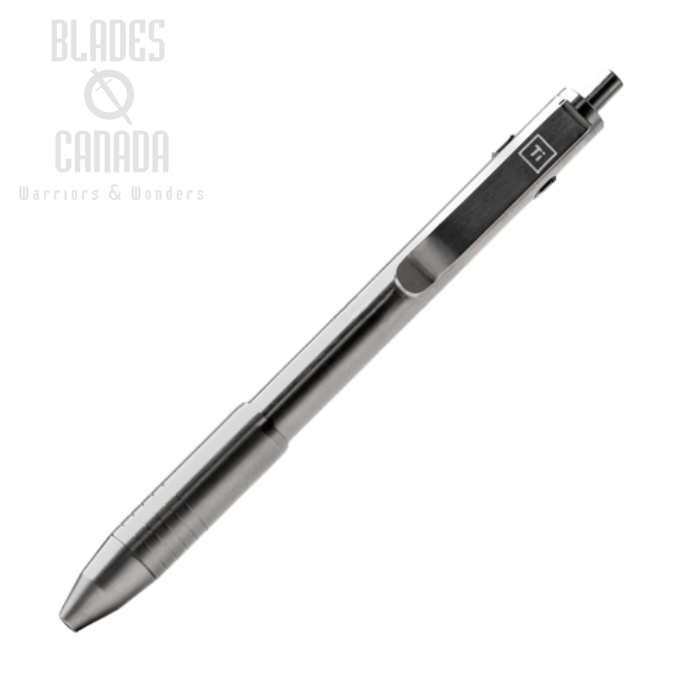 (image for) Big Idea Design Dual Side Click Pen, Titanium Machined Raw, 007704