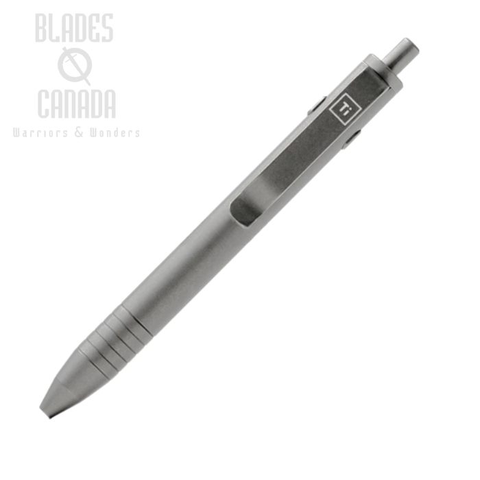 (image for) Big Idea Design Mini Dual Side Click Pen, Titanium Stonewashed, 007759