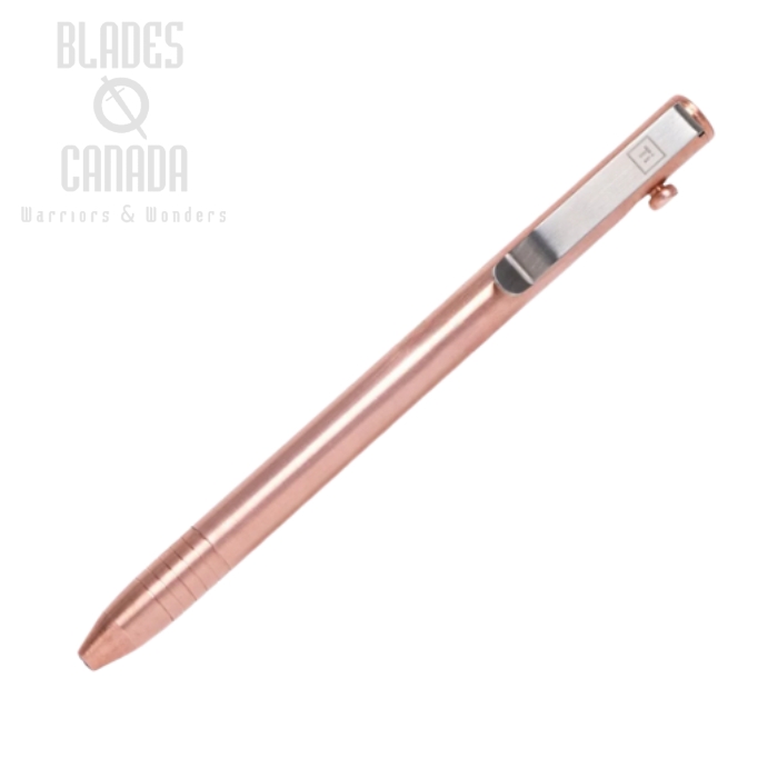 Big Idea Design Slim Bolt Action Pen, Copper, 735192 (image for) Big Idea Design Slim Bolt Action Pen, Copper, 735192