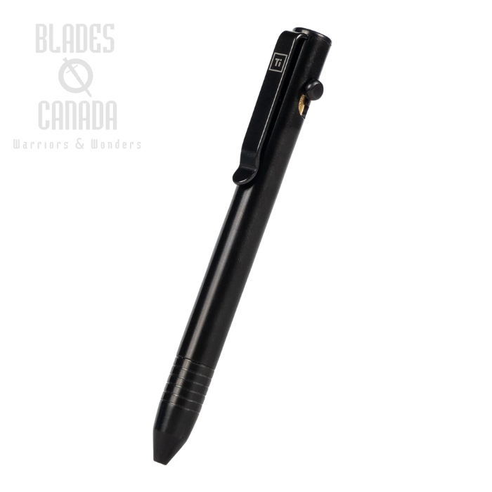Big Idea Design Base Line Bolt Action Pen, Titanium DLC Black, 735536