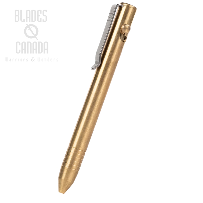 Big Idea Design Base Line Bolt Action Pen, Brass, 735550