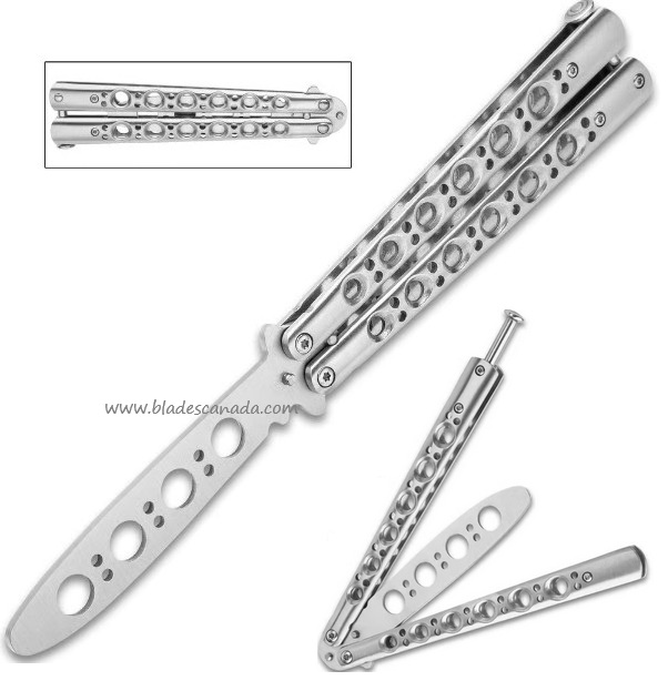 Skeleton Butterfly Trainer, Stainless Steel Satin, BK4552