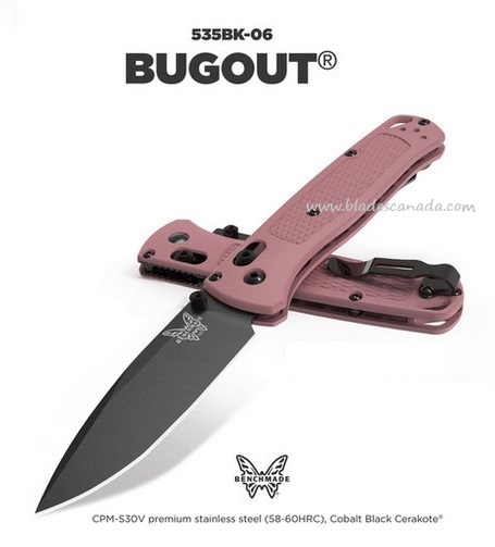 Benchmade Bugout Folding Knife, CPM-S30V Steel, 535BK-06