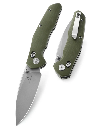 Bestechman Ronan Folding Knife, 14C28N SW, G10 OD Green, BMK02E
