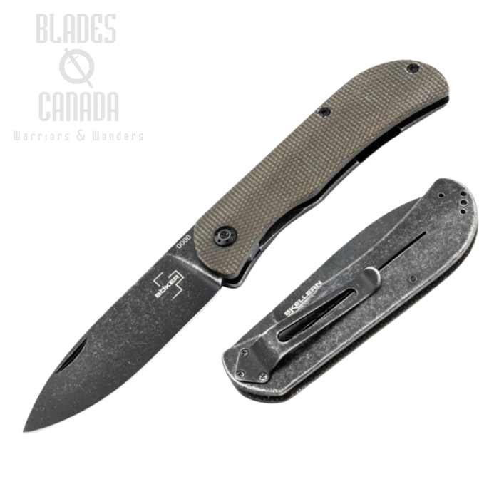 Boker Plus Exskelibur II Framelock Folding Knife, D2 Steel, Micarta, 01BO367