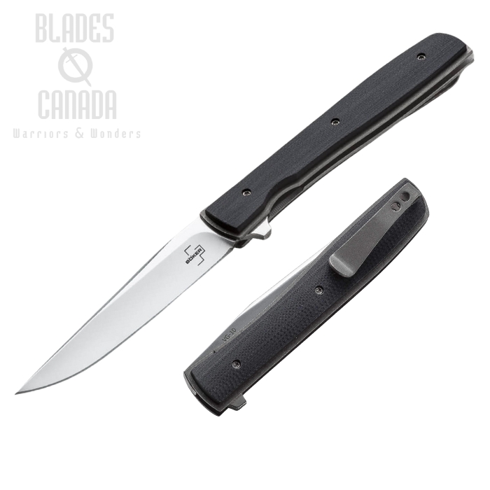 Boker Plus Urban Trapper Folding Knife, VG10, G10 Black, 01BO732