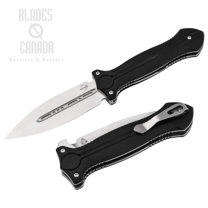 Boker Plus Cheus Folding Knife, VG-10 Stonewash, G10 Black, 01BO888