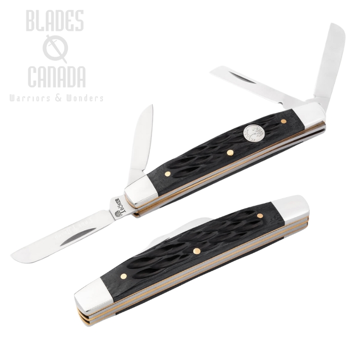Boker Manufaktur TS 2.0 Congress Slipjoint Folding Knife, D2, Black Jigged Bone, 110867