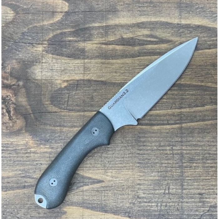 (image for) Bradford Guardian 3.2 Fixed Blade Knife, Magnacut SW, 3D Micarta Green, Leather Sheath, BRAD32FE102MC