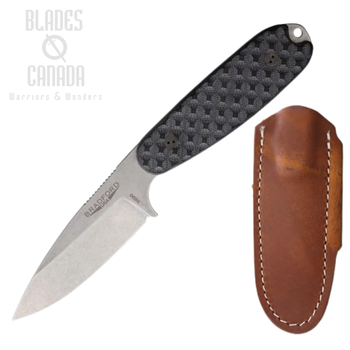 Bradford Guardian 3.5 Fixed Blade Knife, N690 Saber, G10 Black, 35S001