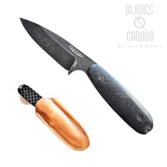 Bradford Guardian 3.5 Sabre Knife, M390 Nimbus, 3D Carbon Fiber, 3.5S-114N-M390