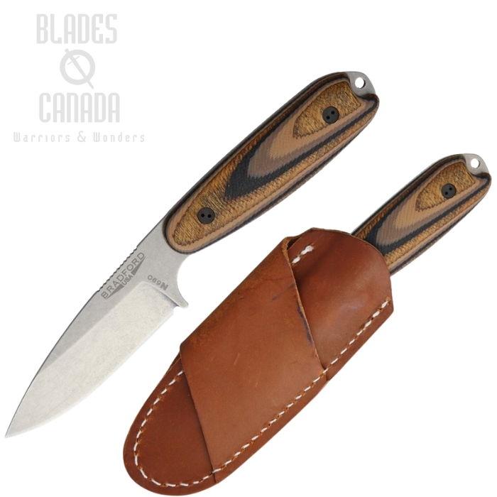 Bradford Guardian 3.5 Fixed Blade Knife, Bohler N690 Saber, 3D G-Wood, 35S115