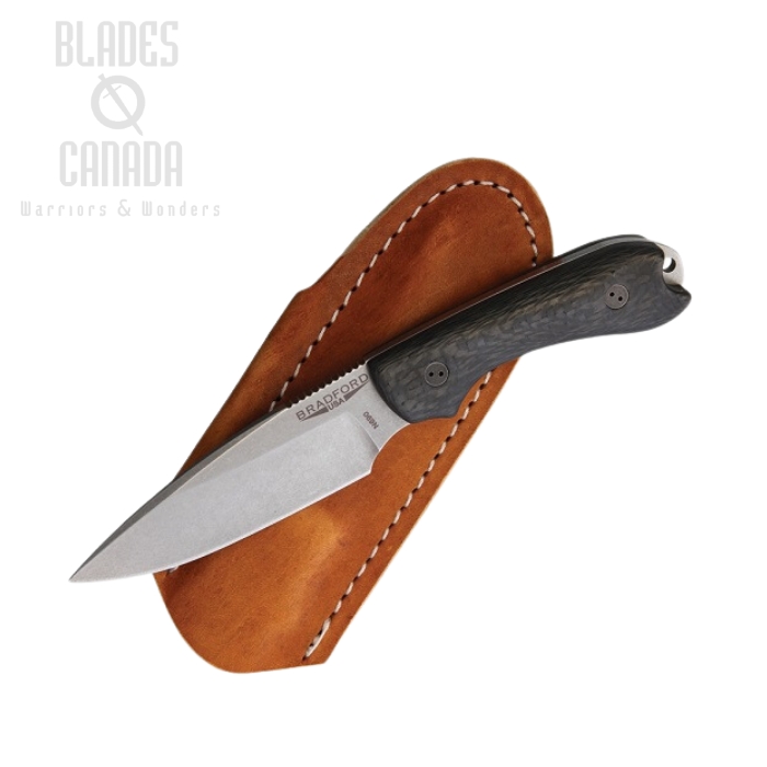 Bradford Guardian 3 Fixed Blade Knife, N690, 3D Carbon Fiber, 3FE-114-N690 Bradford Guardian 3 Fixed Blade Knife, N690, 3D Carbon Fiber, 3FE-114-N690
