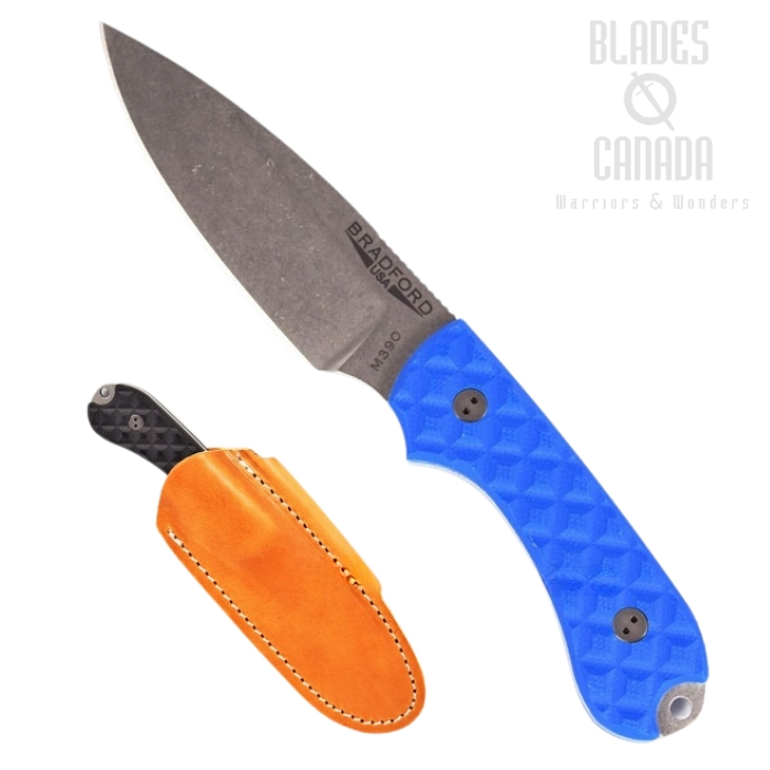 Bradford Guardian 3 Sabre Knife, M390 Stonewash, Patriot Blue Textured G10, 3S-003-M390 Bradford Guardian 3 Sabre Knife, M390 Stonewash, Patriot Blue Textured G10, 3S-003-M390