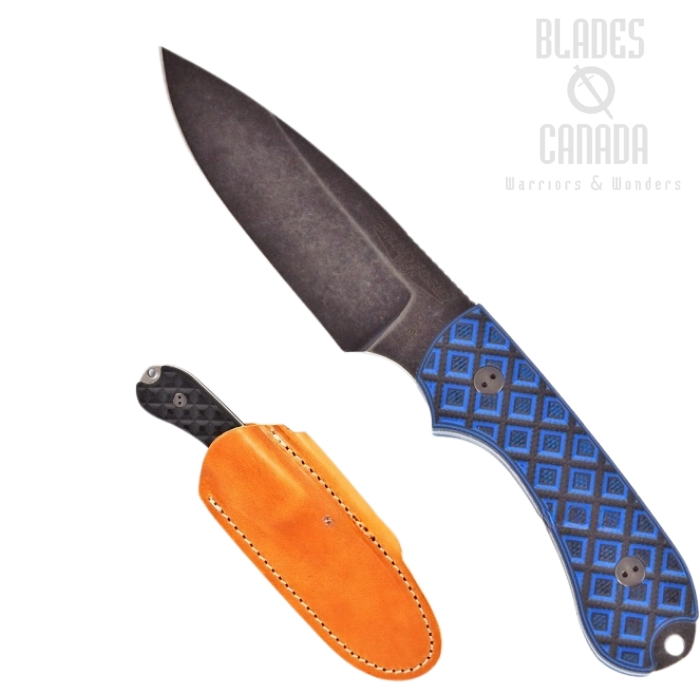 Bradford Guardian 3 Sabre Knife, M390 Nimbus, Black/Blue Textured G10, 3S-013N-M390 Bradford Guardian 3 Sabre Knife, M390 Nimbus, Black/Blue Textured G10, 3S-013N-M390