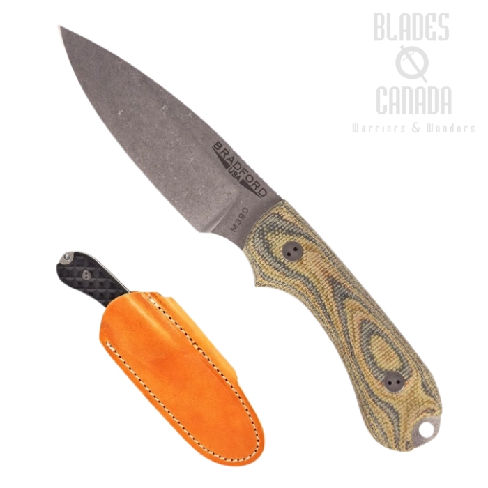 Bradford Guardian 3 Sabre Knife, M390 Stonewash, Camo 3D Micarta, 3S-109-M390 Bradford Guardian 3 Sabre Knife, M390 Stonewash, Camo 3D Micarta, 3S-109-M390