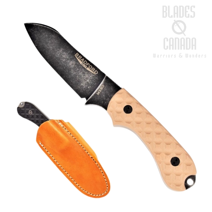 Bradford Guardian 3 Sheepsfoot Knife, M390 Nimbus, Coyote Textured G10, 3SF-004N-M390 Bradford Guardian 3 Sheepsfoot Knife, M390 Nimbus, Coyote Textured G10, 3SF-004N-M390
