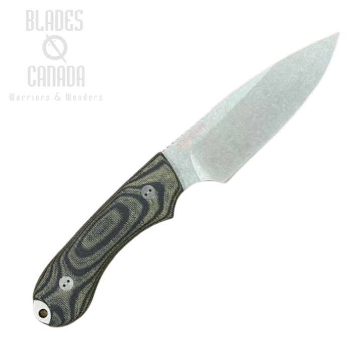 Bradford Guardian 4 Fixed Blade Knife, MagnaCut, 3D Micarta Camo, Leather Sheath, 4S-109-MC