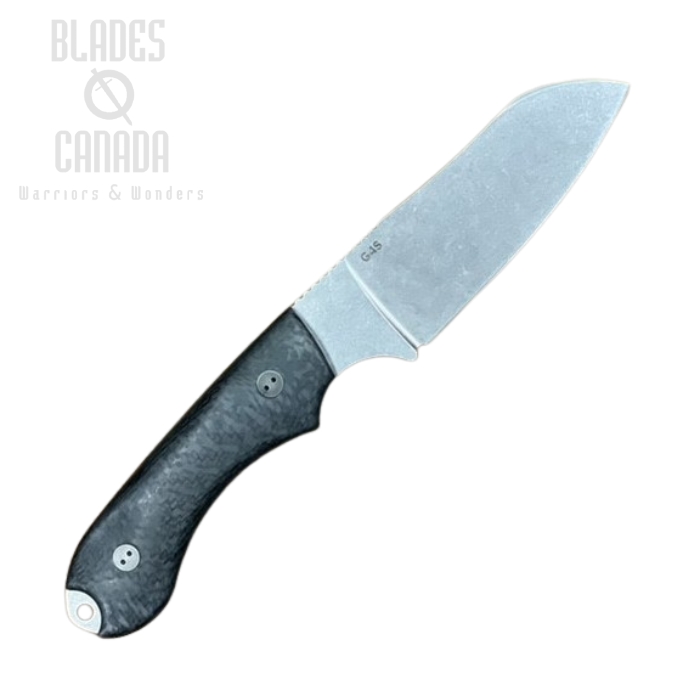 Bradford 3D Guardian 4 Fixed Blade Knife, M390 SW Sheepsfoot, Carbon Fiber, 4SF-114-M390