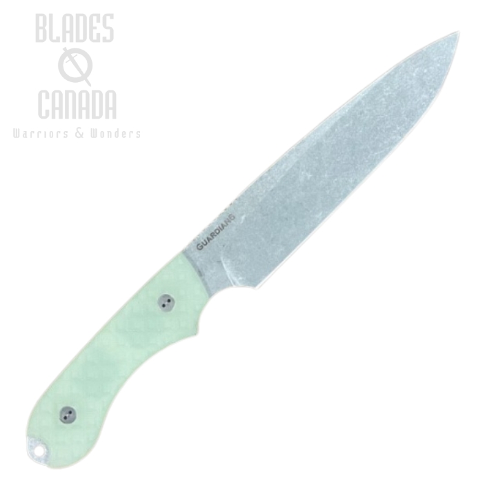 Bradford Guardian 6 Fixed Blade Knife, CPM 3V SW, G10 Textured Ghost, 6S-007-3V