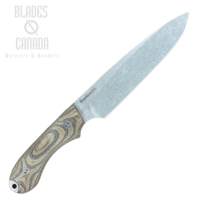 Bradford Guardian 6 3D Fixed Blade Knife, CPM 3V SW, Micarta Camo, 6S-109-3V