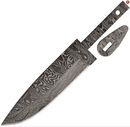 Alabama Damascus Steel Fixed Blade, ADS074