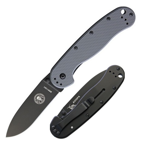 (image for) ESEE Avispa Framelock Folding Knife, AUS 8, GFN Foliage/Stainless, BRK1301FGB