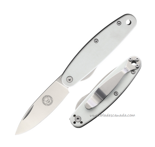 ESEE Churp Folding Knife, D2 Satin, G10 White, BRKC7