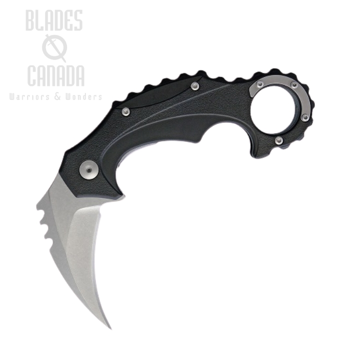 (image for) Brous Blades Enforcer Karambit Flipper Folder, D2 SW, Black Handle, M001S