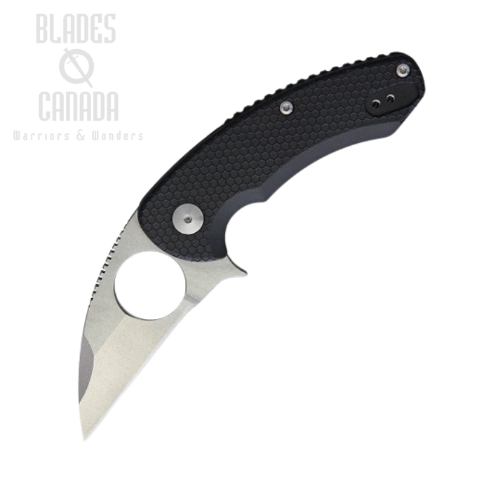 (image for) Brous Blades Silent Soldier Flipper Folding Knife, D2 SW, Black Handle, M002S