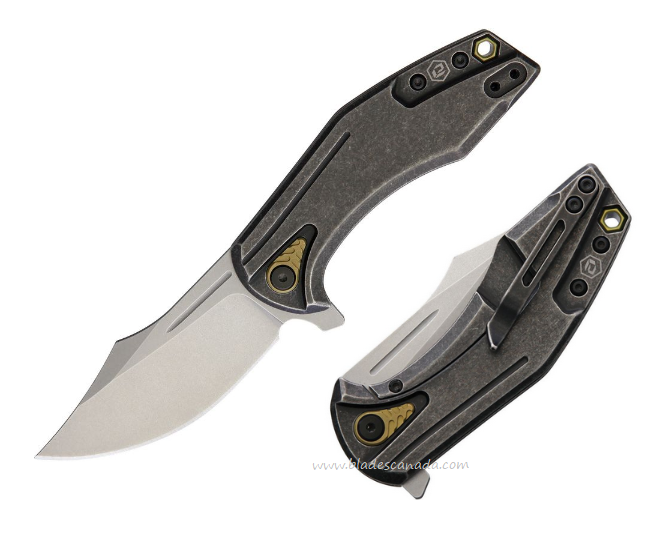 Bladerunners Systems Overwatch Flipper Framelock Knife, CPM S35VN, Titanium, BRS004