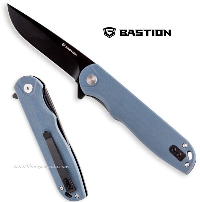 Bastion Craft Flipper Folding Knife, D2, G10 Grey, BSTN2372
