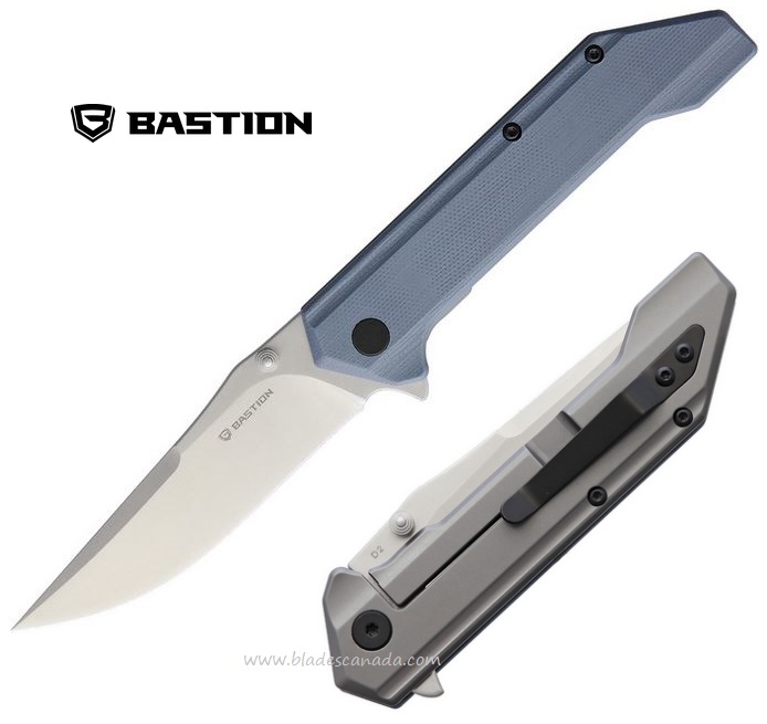 Bastion Stryker Flipper Framelock Knife, D2, G10/Stainless, BSTN2411 - Click Image to Close