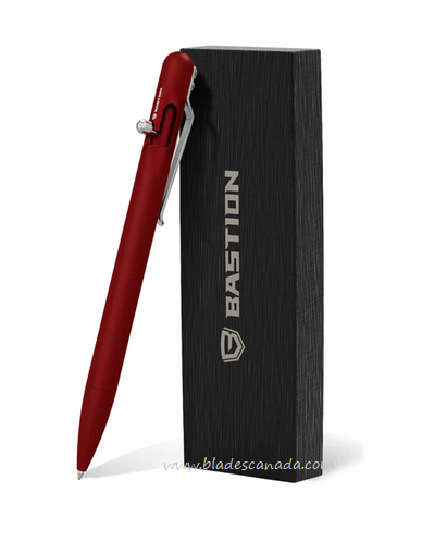 Bastion Slim Bolt Action Pen, Aluminum Red, BSTN256R