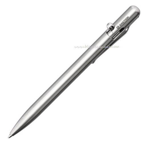 Bastion Slim Bolt Action Pen, Stainless Steel, BSTN259