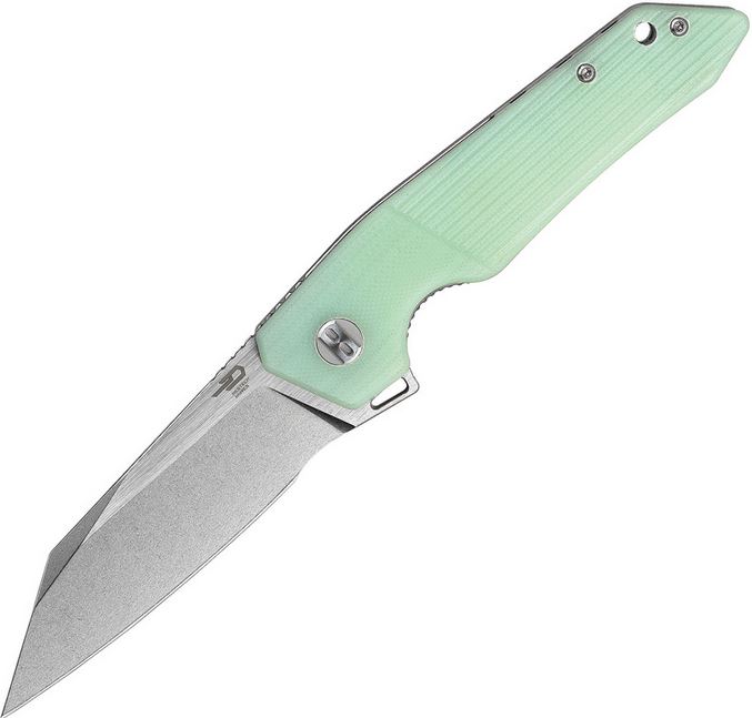 Bestech Barracuda Flipper Folding Knife, D2, G10 Jade, BG15D-1