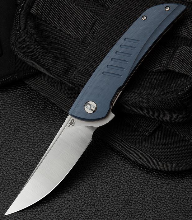Bestech Swift Flipper Folding Knife, D2, G10 Grey, BG30E - Click Image to Close