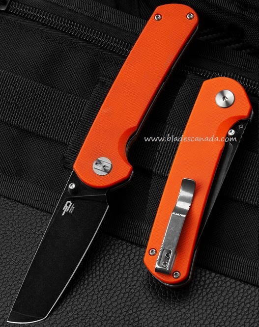 Bestech Sledghammer Folding Knife, D2 Tanto, G10 Orange, BG31A-2 - Click Image to Close