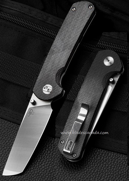 Bestech Sledgehammer Folding Knife, D2 Two-Tone, Micarta Black, BG31C - Click Image to Close